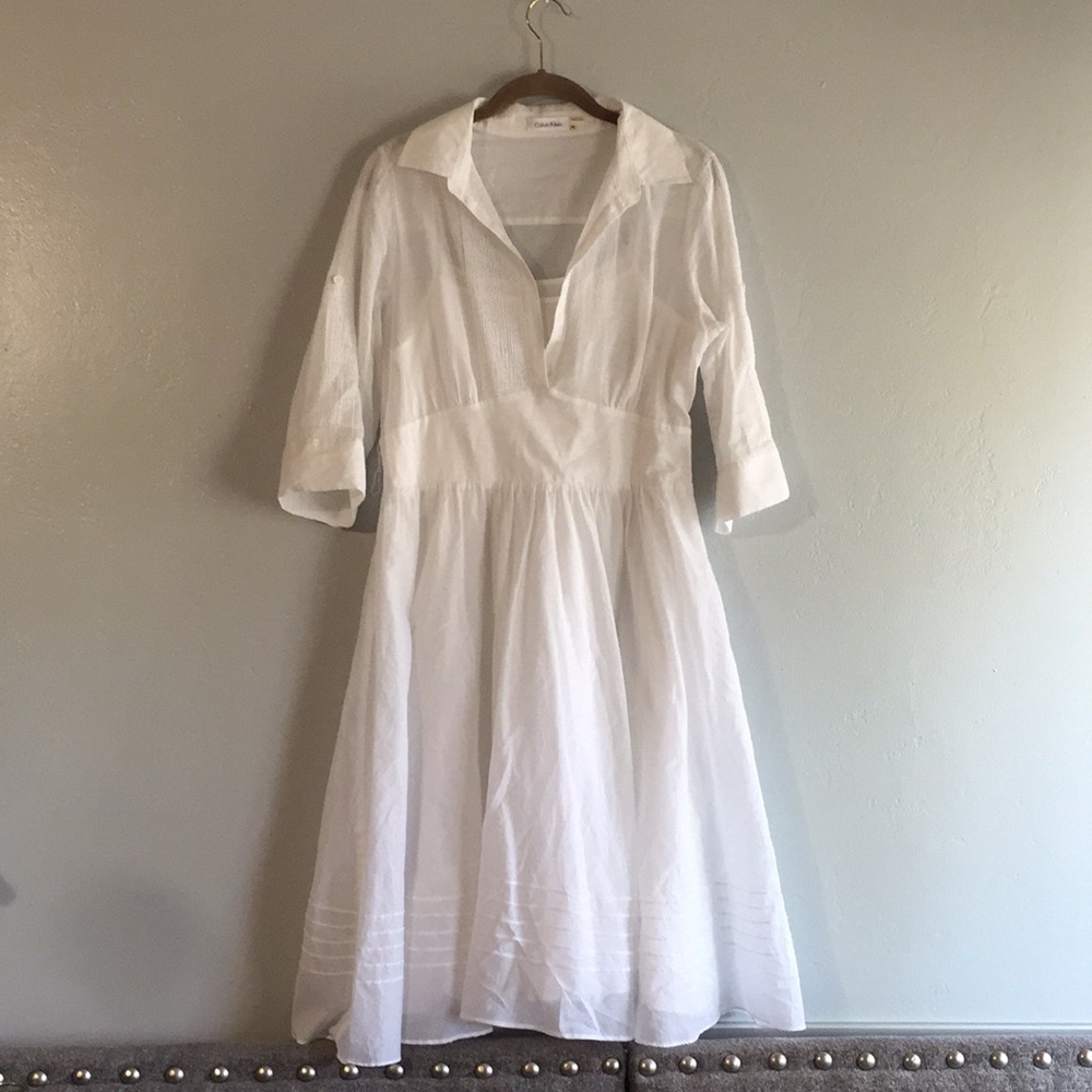 White Calvin Klein Dress